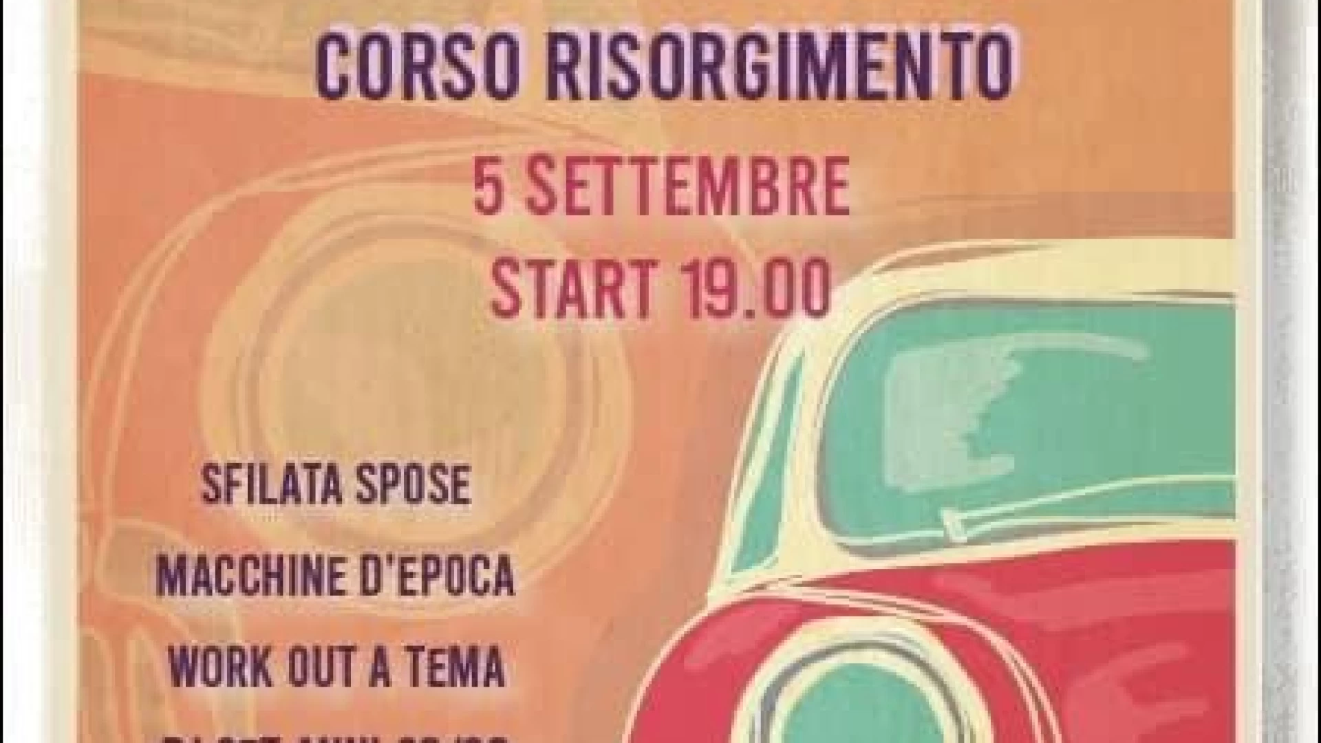 80 in Corso, ad Isernia martedì 5 settembre si accende la festa a tema organizzata dai commercianti e Pro Loco. Corso Risorgimento si trasforma per una serata speciale.